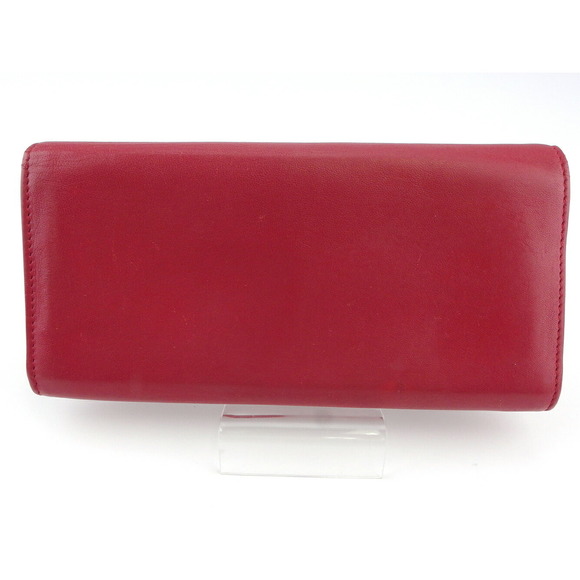 Celine red long Wallet zipper leather - Picture 1 of 6